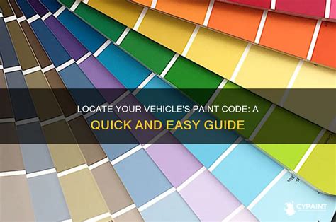 Locate Your Vehicle's Paint Code: A Quick And Easy Guide | CyPaint