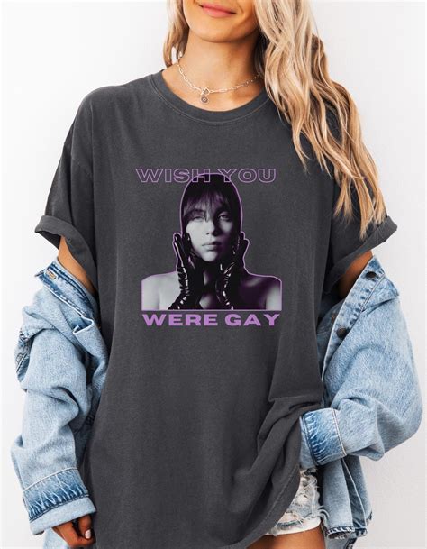 BILLIE EILISH Wish You Were Gay Shirt Hit Me Hard And Soft Lgbtq Tshirt Billie Eilish Tshirt
