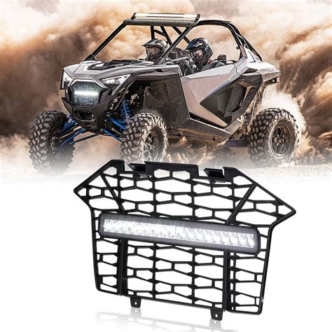 Kemimoto Utv Rzr Front Bumper Mesh Grille Grill For