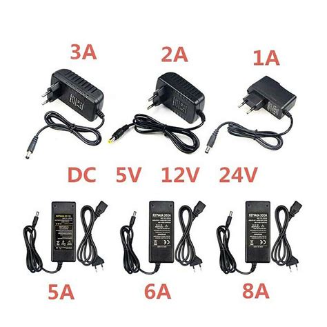 Power Adapter Supply Dc 5v 12v 24v 1a 2a 3a 5a 6a 8a Dc 5 12 24v