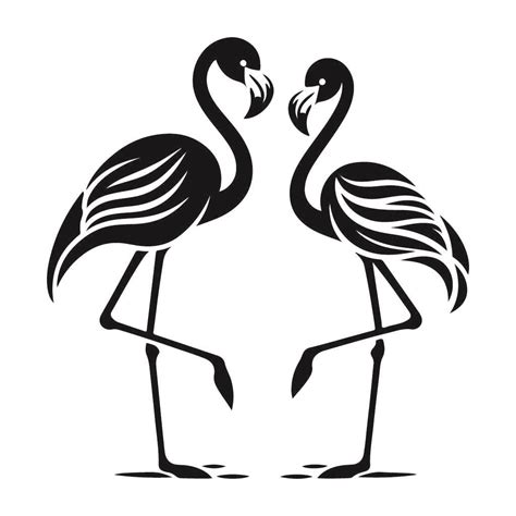 Free Love Bird Flamingo Svg Black And White Svg Vector File For Laser