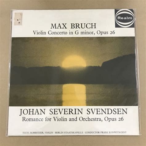 Bruch Svendsen Violin Concerto Op Romance For Violin And Or