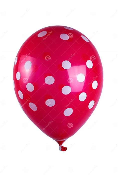 polka dot balloons isolated stock photo image  event show