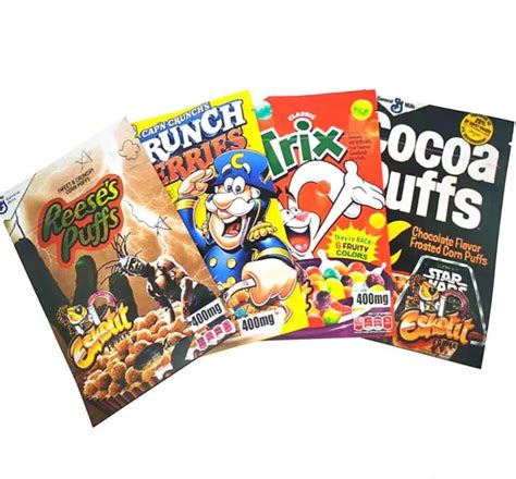 Edibles 400mg Rancher Packaging Trix Cereal Rice Bags Cocoa Puffs