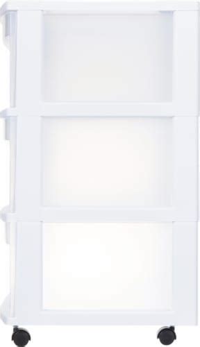 Sterilite 3 Drawer Wide Cart White 1 Ct Pick ‘n Save