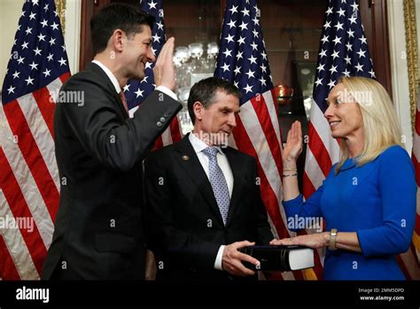 House Speaker Paul Ryan Of Wis Ceremonially Swears In Rep Elect Mary Gay Scanlon D Pa