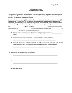 Remediation Contract Cumming Ucalgary Doc Template Pdffiller