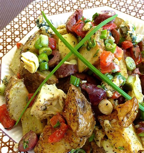 Roasted Potato Salad With Balsamic Dressing Recipe Roasted Potato Salads Potato Salad