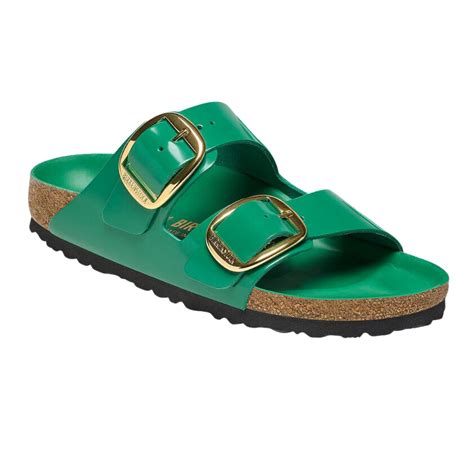 Arizona Big Buckle Sandal High Shine Digital Green Brand Bar