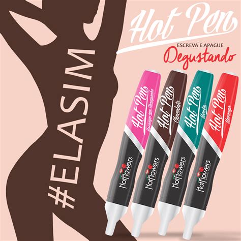 Caneta Hot Pen Sabor Aroma Chocolate Toque Da Pele