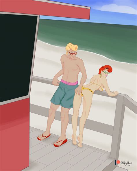 Janine And Egon At The Beach By Negavegan Hentai Foundry