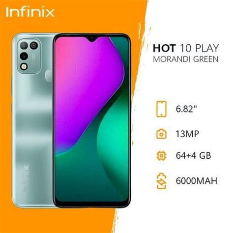 Infinix HOT PLAY X B Morandi Green DANYMARKET
