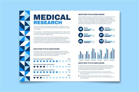 Free Vector | Geometric professional medical research poster