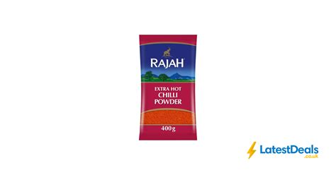 Rajah Extra Hot Chilli Powder 400g 1 50 At Iceland