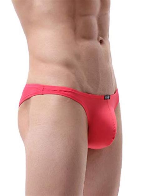 Buy Ikingsky Men S Sexy Brazilian Underwear Soft Pouch Bikini Under Panties Half Back Coverage