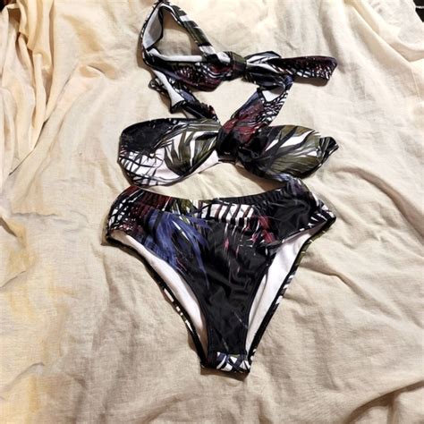 Swim Nwot Piece Sarong Multi Way Wrap Top Bikini Swim Bathing Suit Poshmark