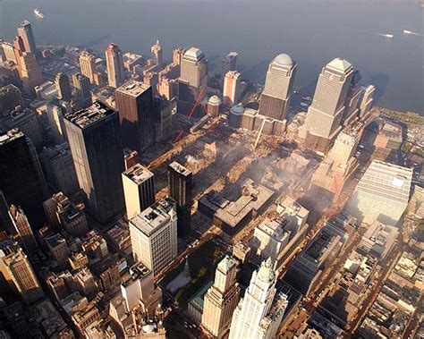 Aerial View of Ground Zero 9/11 Photo Print for Sale