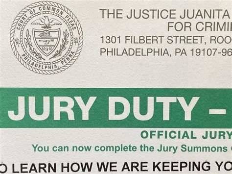 Jury Duty summons arrived. Anyone have any insight on the current Jury