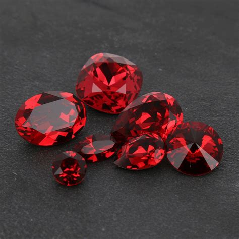 Cabochon PureCrystal 4120 Ovale Mm 18x13 Scarlet X1 Perles Co