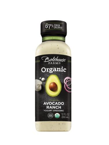 Bolthouse Farms Organic Avocado Ranch Yogurt Dressing, 12 fl oz - Kroger