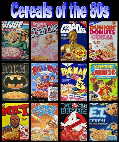 Cereal Of The 80s Rnostalgia