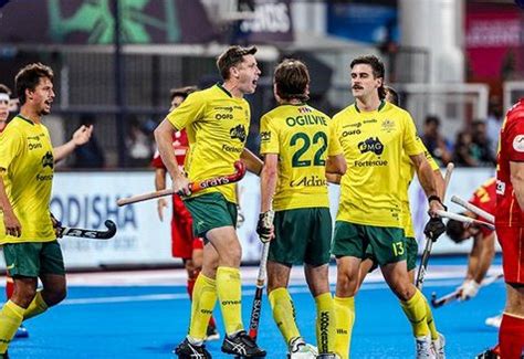 Hockey World Cup Australia Enter Semifinals Title Holders Belgium