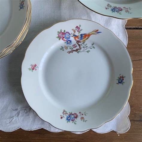 Platos Playos De Porcelana Verbano Flores P Jaro La Mercantil