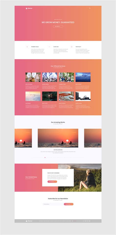 Dinomuz - Free responsive HTML5 Bootstrap Landing page template