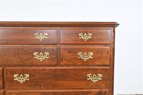 Ethan Allen Georgian Court Cherry Dresser For Sale At 1stdibs