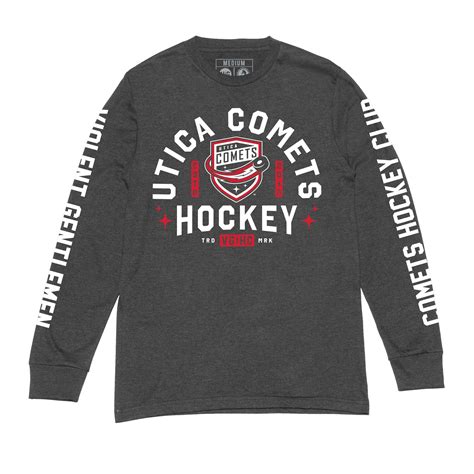 Utica Comets Violent Gentlemen Gray Long Sleeve – Utica Comets and
