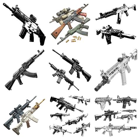 War Weapons Clipart PNG Bundle | Historical & Military Illustrations