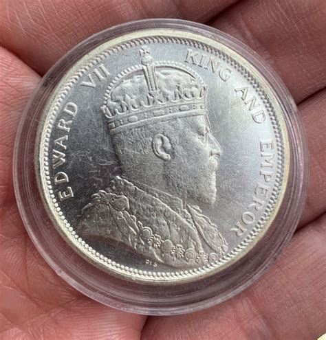 King Edward Vii One Dollar Coin Straits Settlements Hobbies Toys