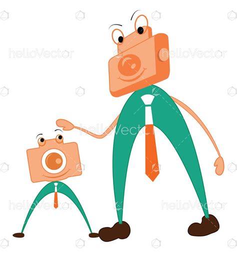 camera character vector illustration  graphics vectors