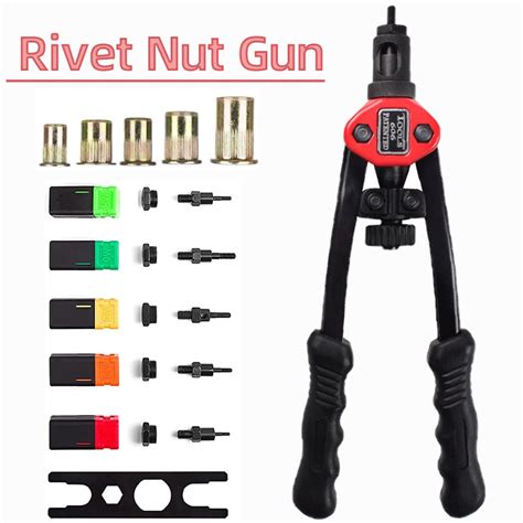 Bt Mandrel Rivet Nut Gun Hand Heavy Duty Rivet Nut Setter Tool Kit