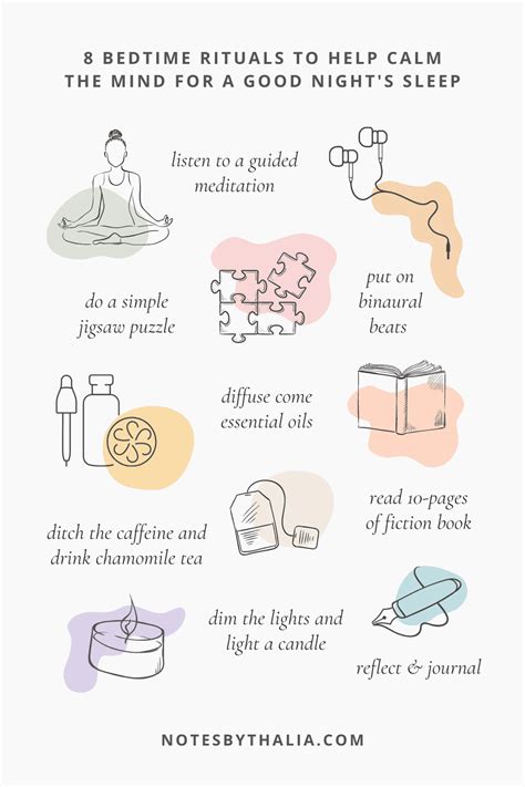 40 Relaxing Bedtime Rituals For A Good Night S Sleep Notes By Thalia