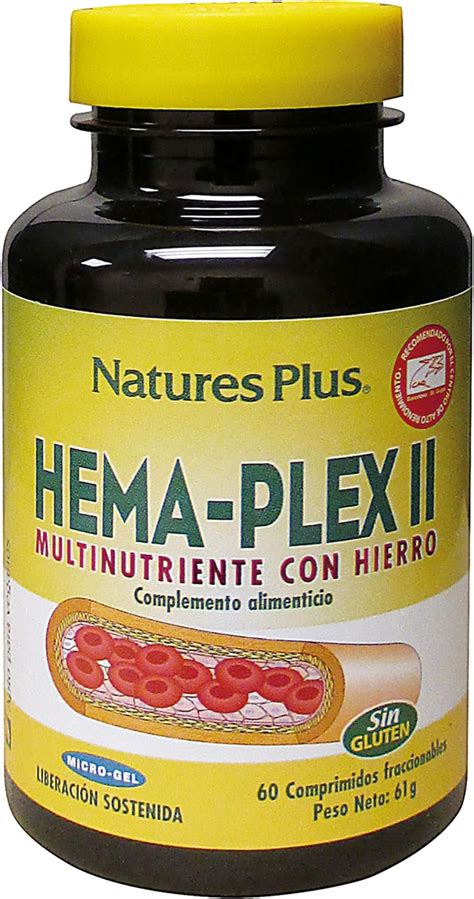 Amazon.com: Natures Plus Hema-Plex Iron - 60 Mixed Berry Chewables - 85 ...