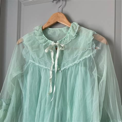 Vintage Lingerie Set Nightgown And Bed Jacket Robe Gem