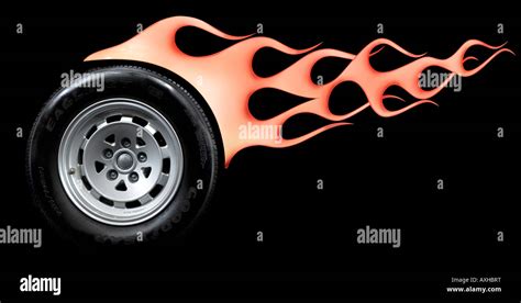 Hot Rod Flame Pattern Stock Photo Alamy