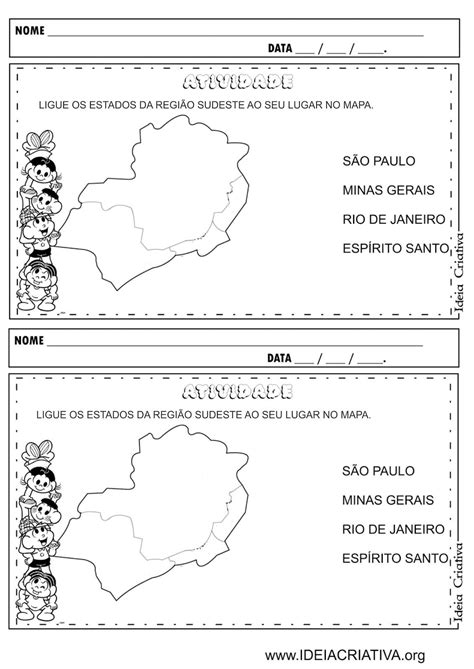 Atividades Sobre A Regi O Sudeste Do Brasil