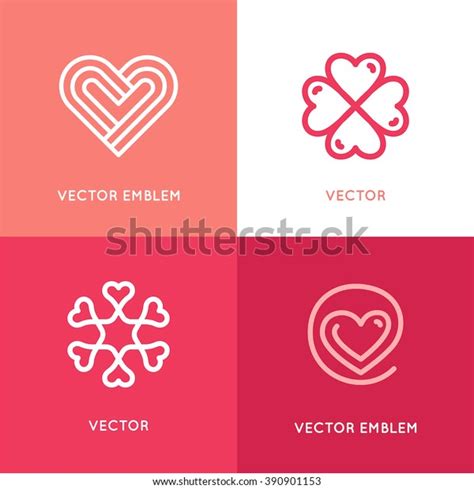 Vector Set Logo Design Elements Templates Stock Vector (Royalty Free ...