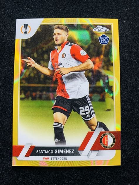 Santiago Gimenez Topps Chrome Uefa Club Competitions Gold