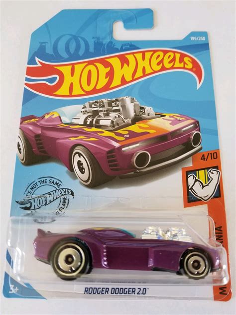 Amazon Hot Wheels Rodger Dodger 2 0 Muscle Mania 4 10 Toys Games