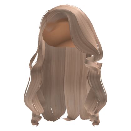 Curled Side Part In Blonde Roblox