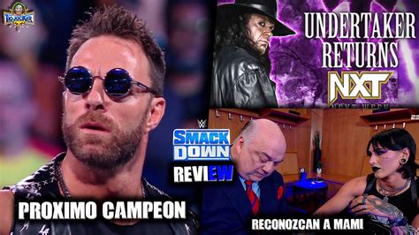 Undertaker Regresa La Pr Xima Semana Smackdown Review Youtube