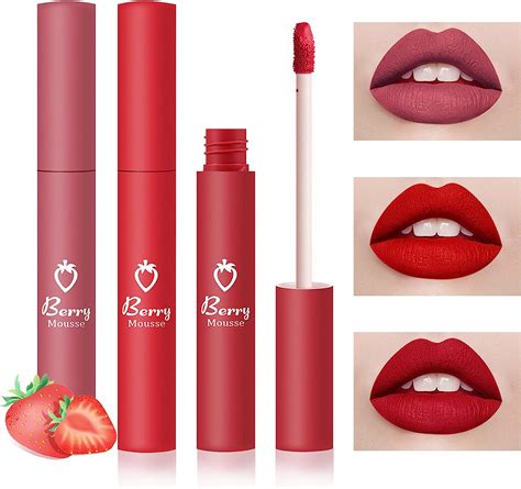 Couleurs Set Rouge L Vres Liquide Mat Nude Ensemble Velout Longue