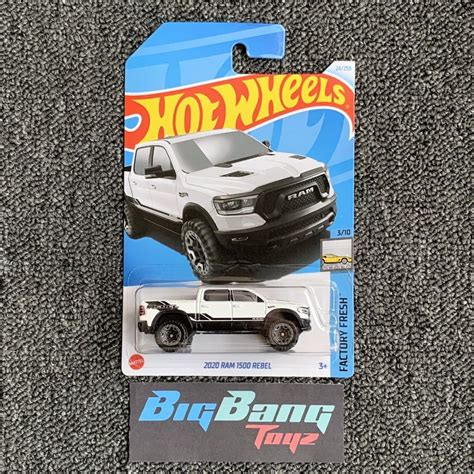 Hot Wheels RAM Rebel White Mainline Case A B In Stock New Shopee Malaysia