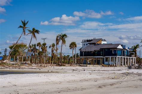 Beachfront Homes Destroyed By Hurricane Ian Fort Myers Fl Editorial Image Image Of Florida