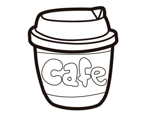 Dibujo de Vaso de café para Colorear Dibujos net