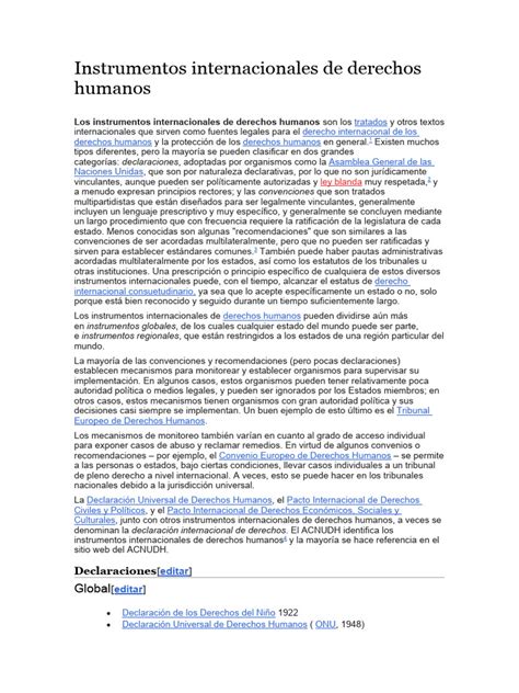 Instrumentos Internacionales De Derechos Humanos Pdf Etica Social