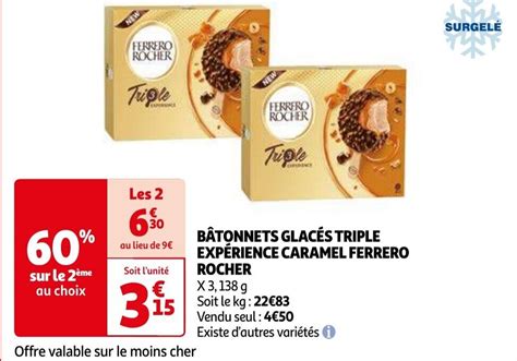 Ferrero Rocher B Tonnets Glac S Triple Exp Rience Caramel X G